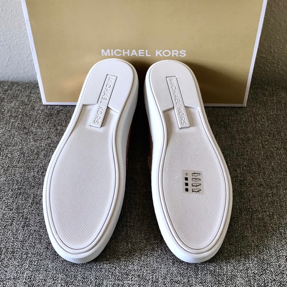 MICHAEL KORS Metallic Rose Gold Slip On Sneakers - Picture 6 of 10